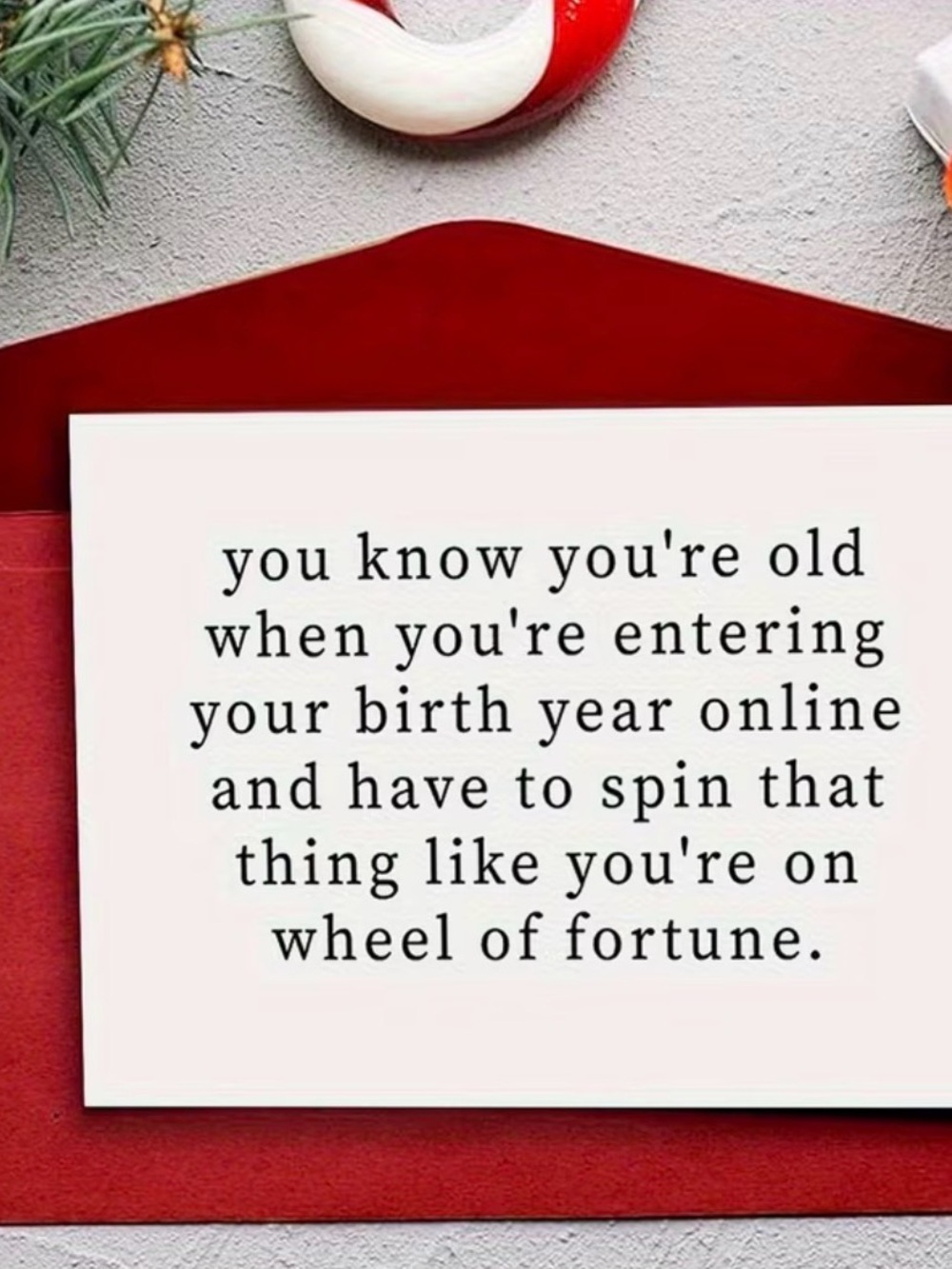 Funny Birthday Card - Wheel of Fortune